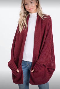 Red or Black Cardigan