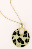 Leopard Animal Pendant Necklace