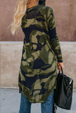 Green Camo Long Cardigan