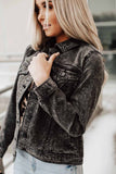 Gray Wash Denim Jacket