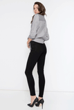 Kan Can- Bailey Mid Rise Black Super Skinny