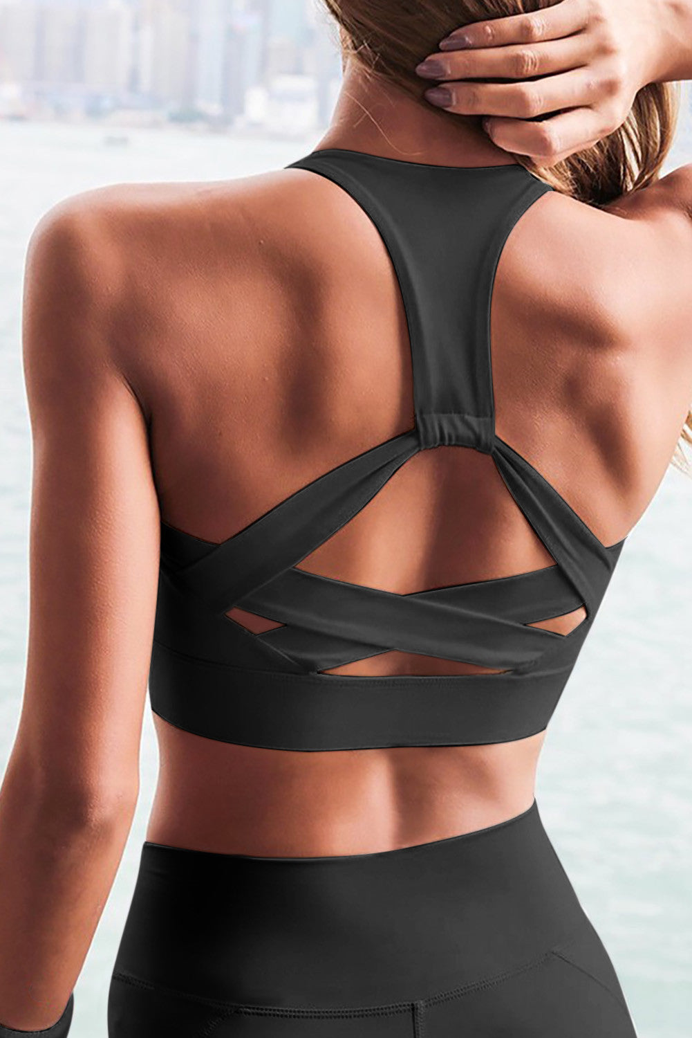 Black Athletic Push Up Sports Bra – The Trendy Sisters