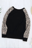 Leopard Pumpkin Print Long Sleeve Shirt