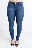 C'est Toi Mid Rise Skinny Jeans - Kai Wash