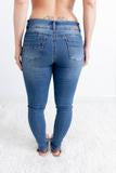 C'est Toi Mid Rise Skinny Jeans - Candace Wash