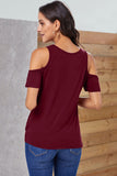 Burgundy Twist Front Top