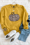 Animal Print Pumpkin Graphic Sweatshirt