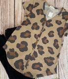 Tan Leopard Top