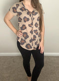 Tan Leopard Top