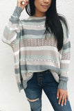 Colorful Striped Knit Sweater