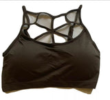 Charcoal Cage Front Bralette