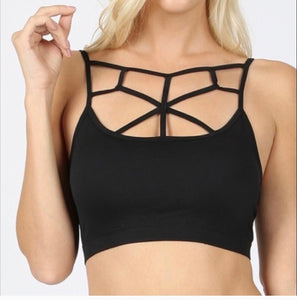 Black Cage Front Bralette – The Trendy Sisters