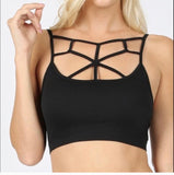 Black Cage Front Bralette