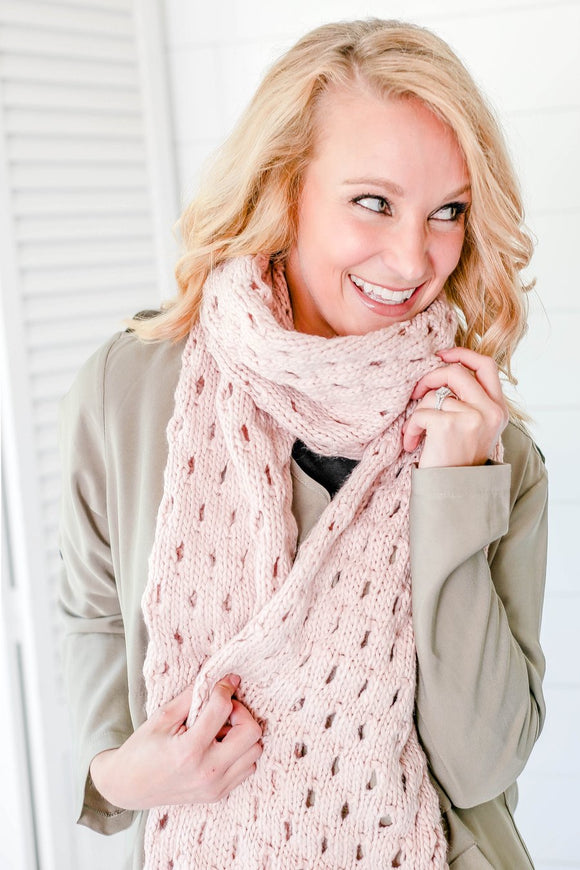 Pink Soft Scarf