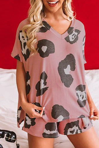 Pink Leopard Pajama Set