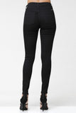 Kan Can- Bailey Mid Rise Black Super Skinny