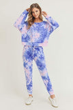 Pink & Blue Tie Dye Lounge Set