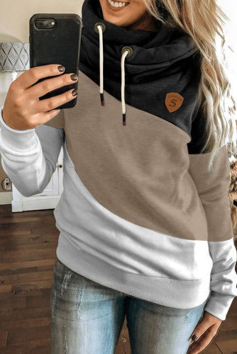 Cowl neck hot sale pullover hoodie